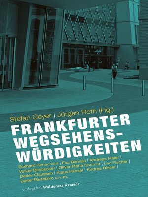 cover image of Frankfurter Wegsehenswürdigkeiten